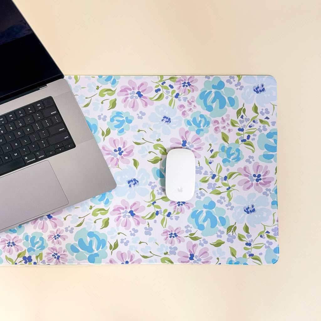 Style Station Desk Mat-Secret Garden Blue