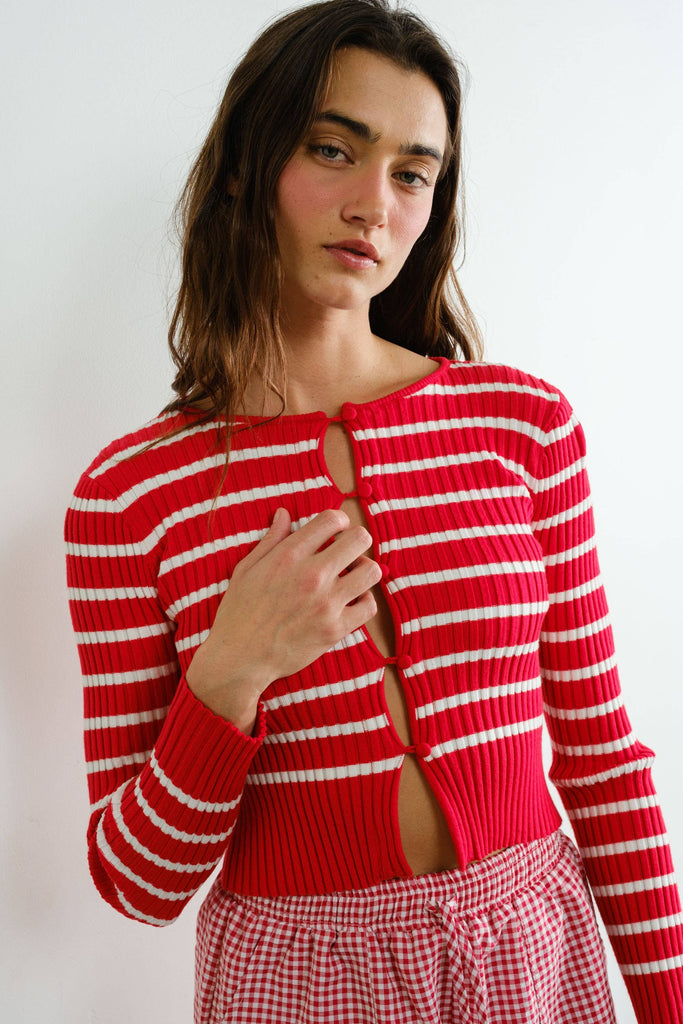 Lovers Striped Cardigan