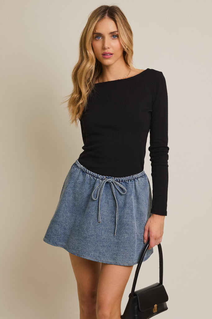 Round Neck Long Sleeve Top