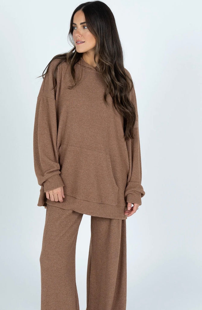 Yacht Club Hooded Pant Set- Sedona