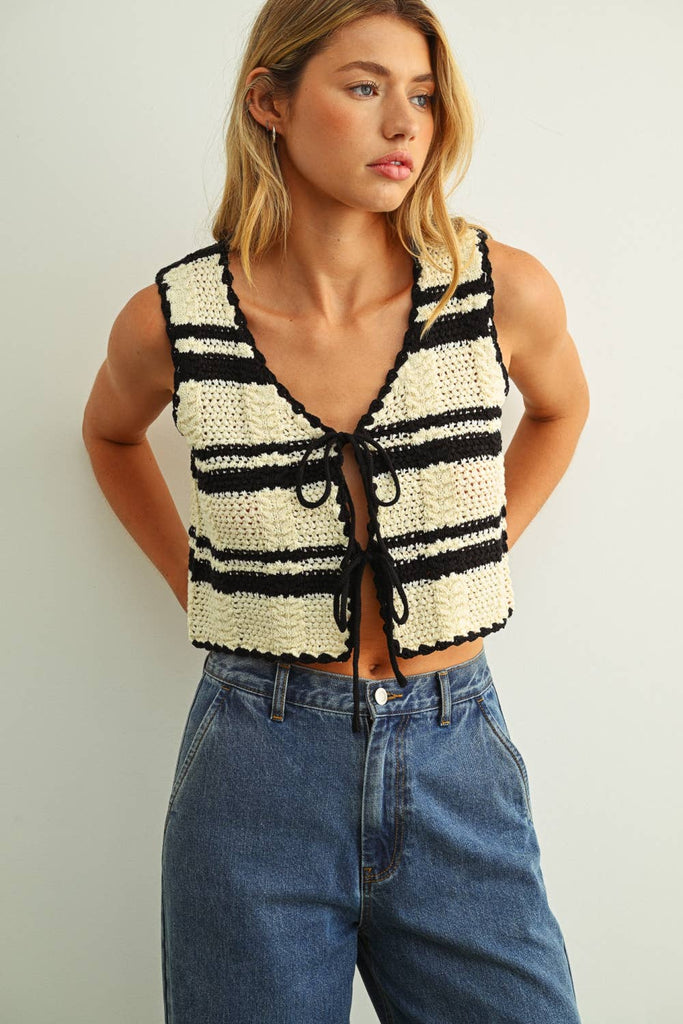 Crochet Tied Vest Top