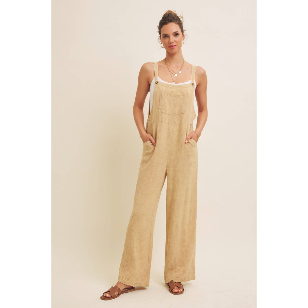 Washed Overall Jumpsuit
