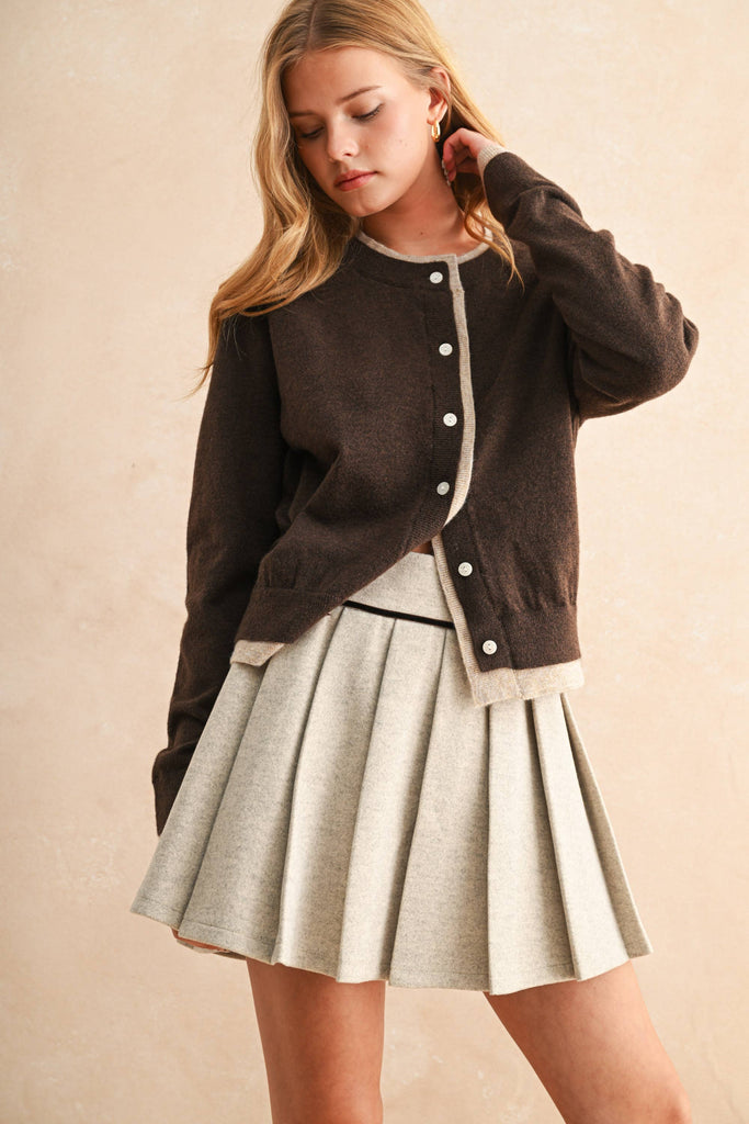 Color Contrast Cardigan