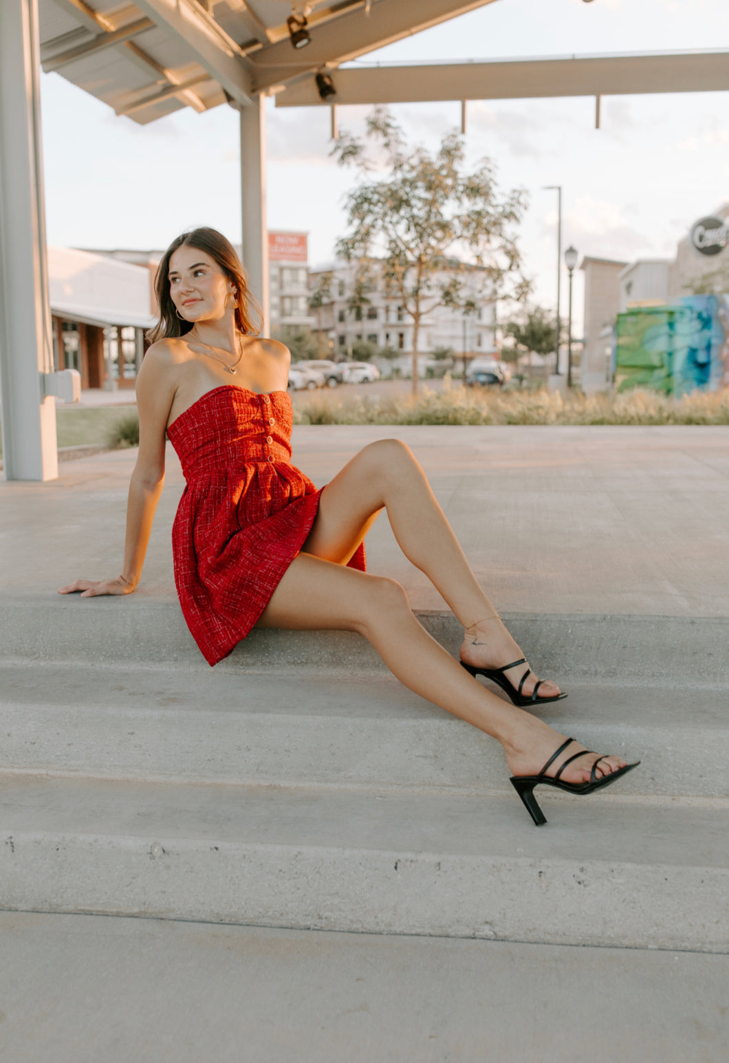 Molly Tweed Mini Dress