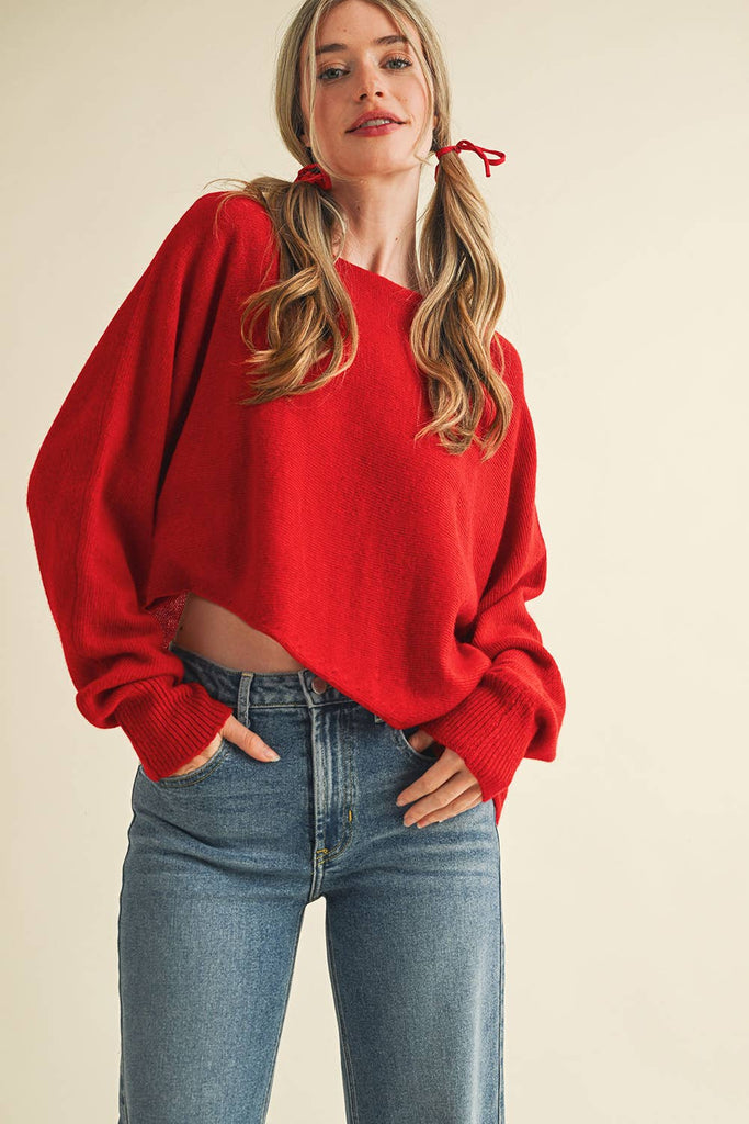 Asymmetrical Hem Sweater