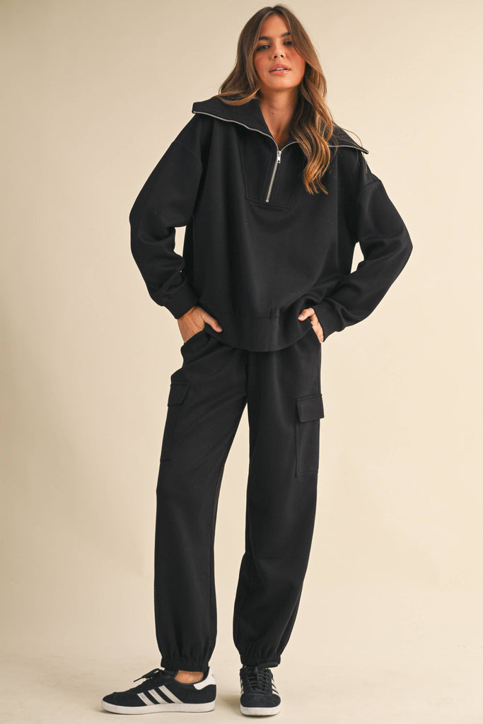 Amber Sweatshirt/Cargo Jogger Set