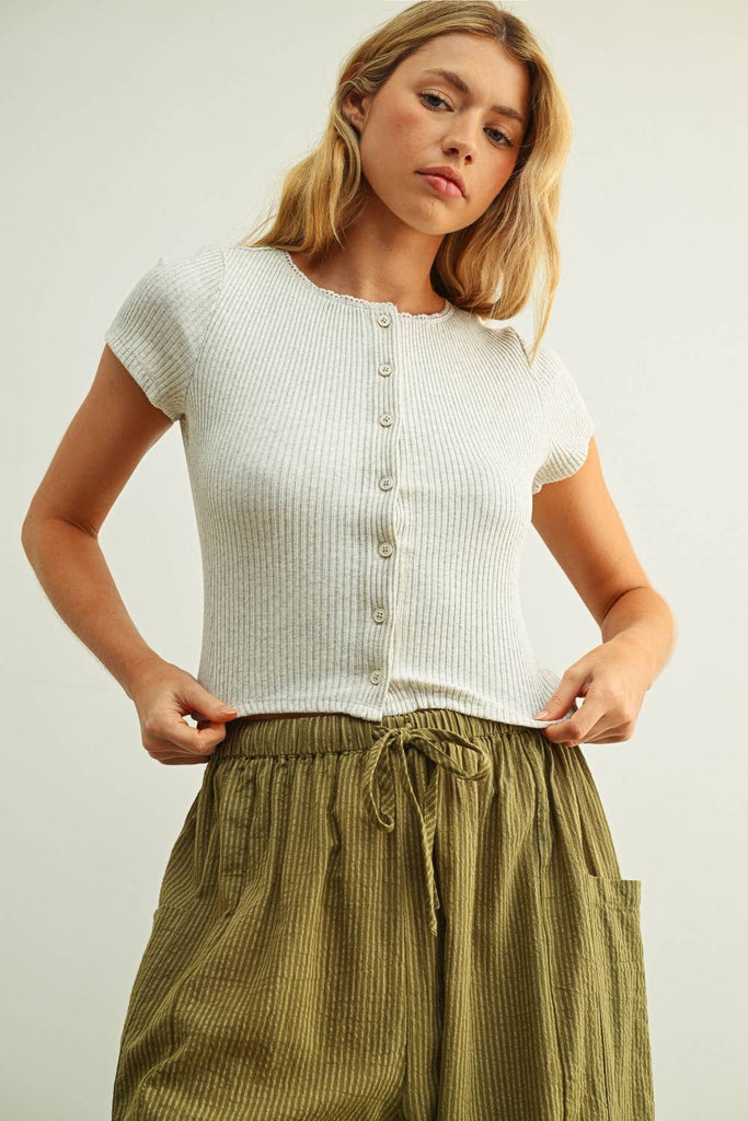 Button Front Top