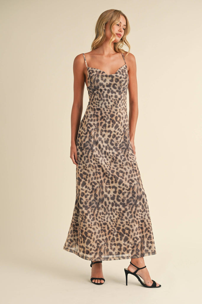 Leopard Print Maxi Dress