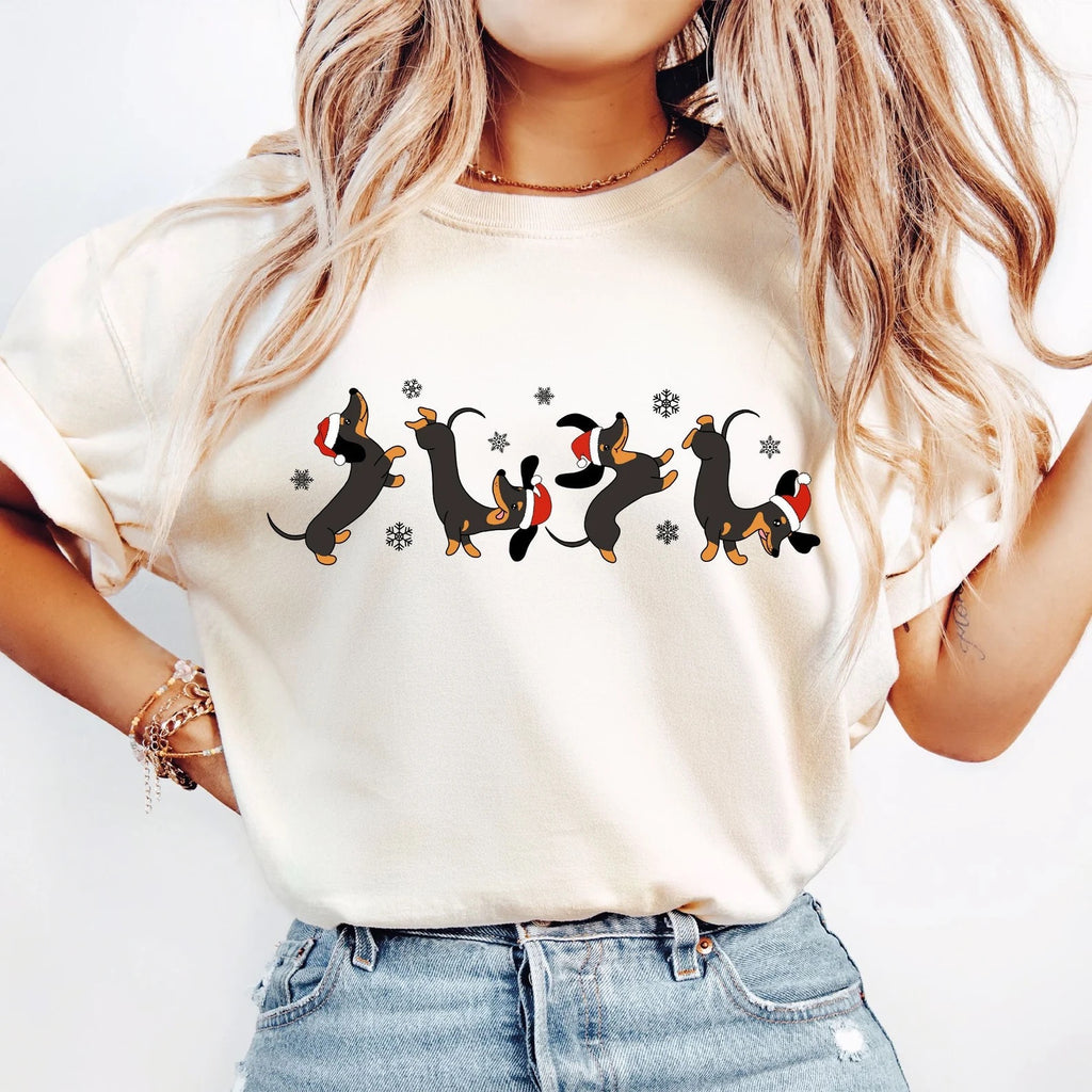 Dancing Dachshund Graphic Tee