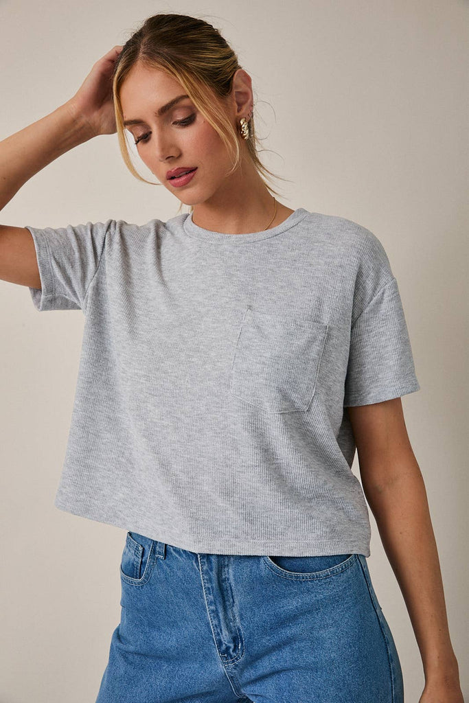 Pocket Detail Basic Top