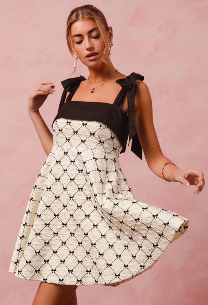 Fit & Flare Bow Dress