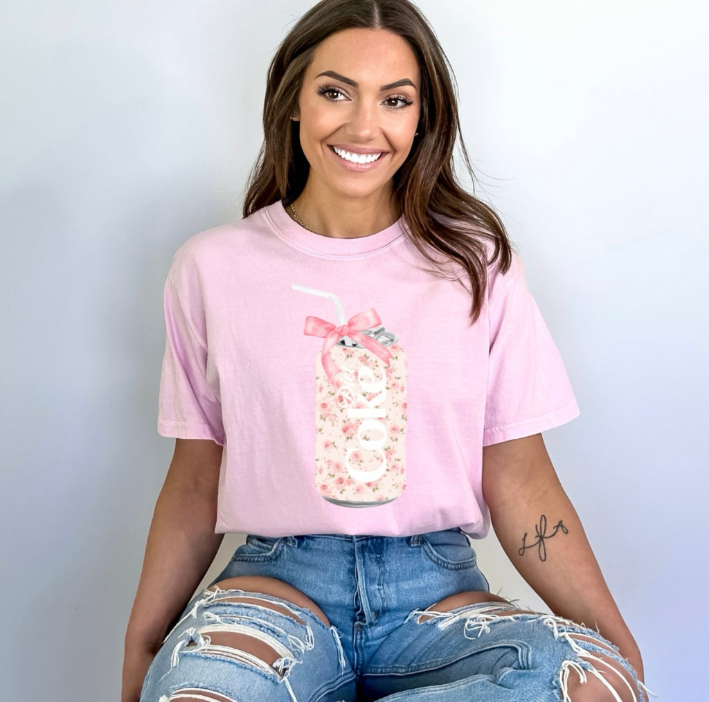 Floral Diet Coke Graphic Tee