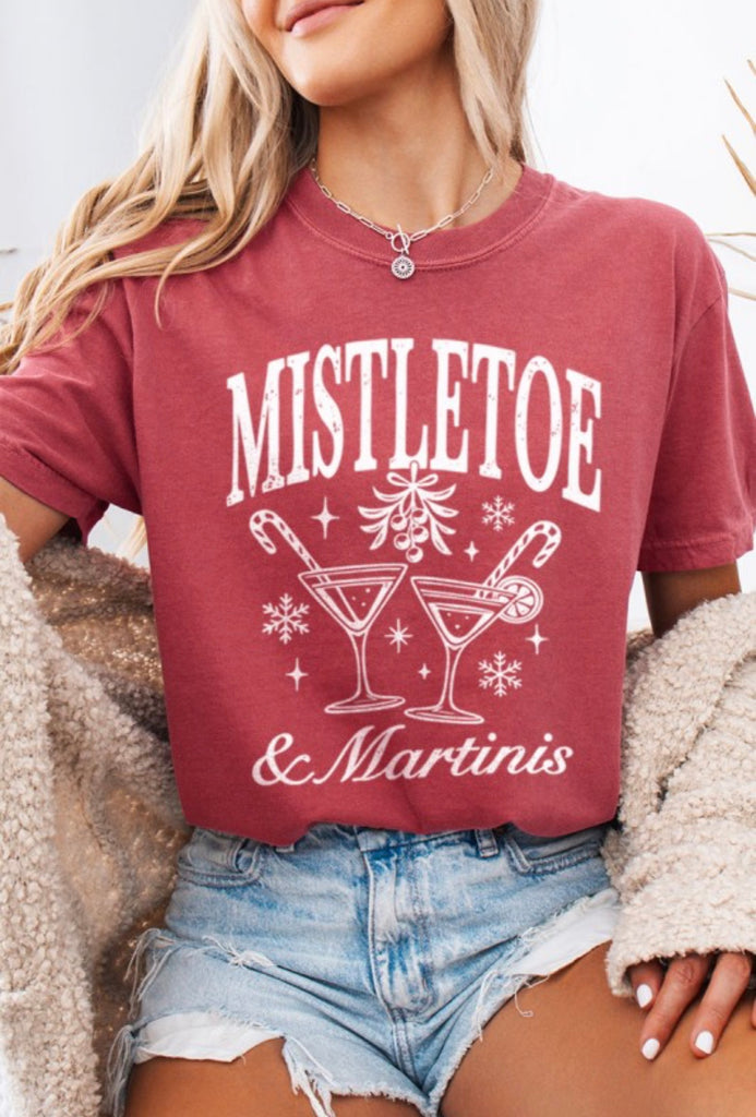 Mistletoe & Martinis Graphic Tee