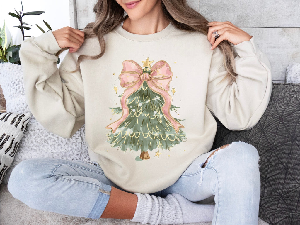 Coquette Christmas Tree Crewneck