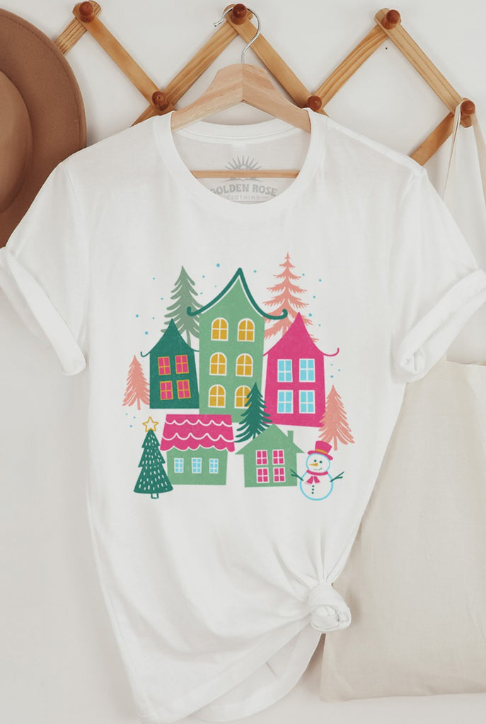 Holiday Town Graphic Tee - Oversized