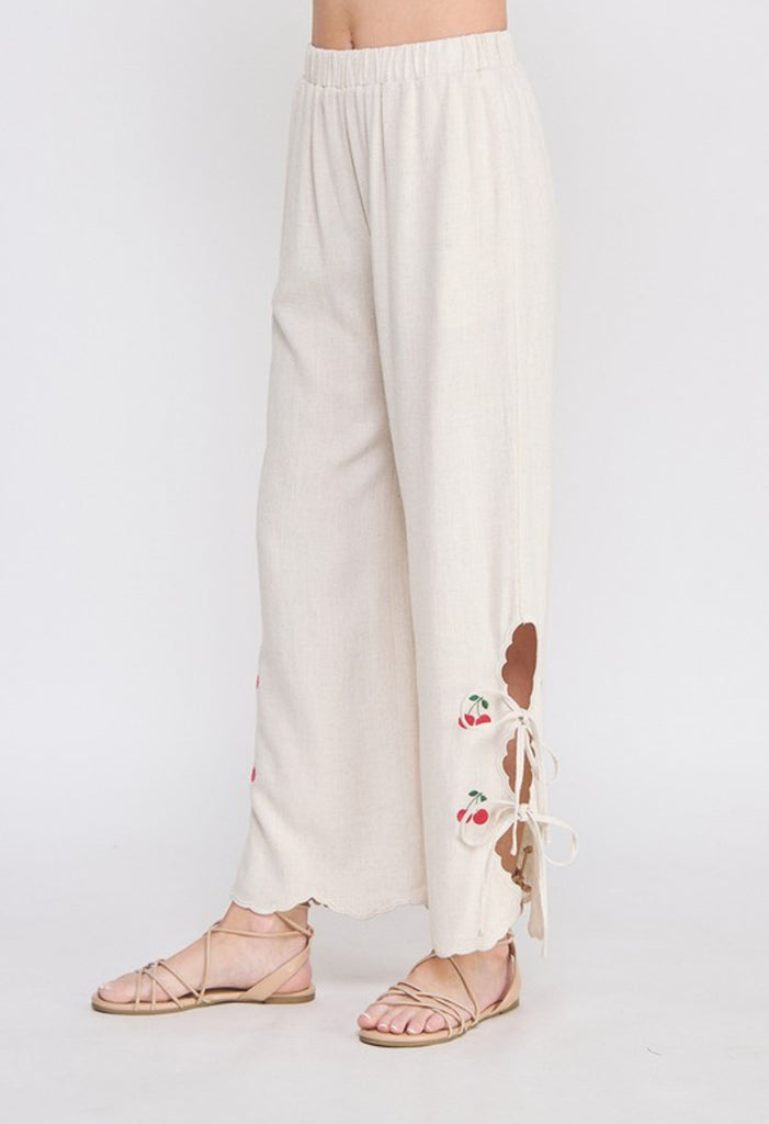 Cherry-Picked Linen Pants