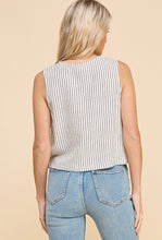 Load image into Gallery viewer, Striped Linen Tank

