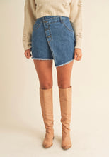 Load image into Gallery viewer, Asymmetrical Denim Skirt
