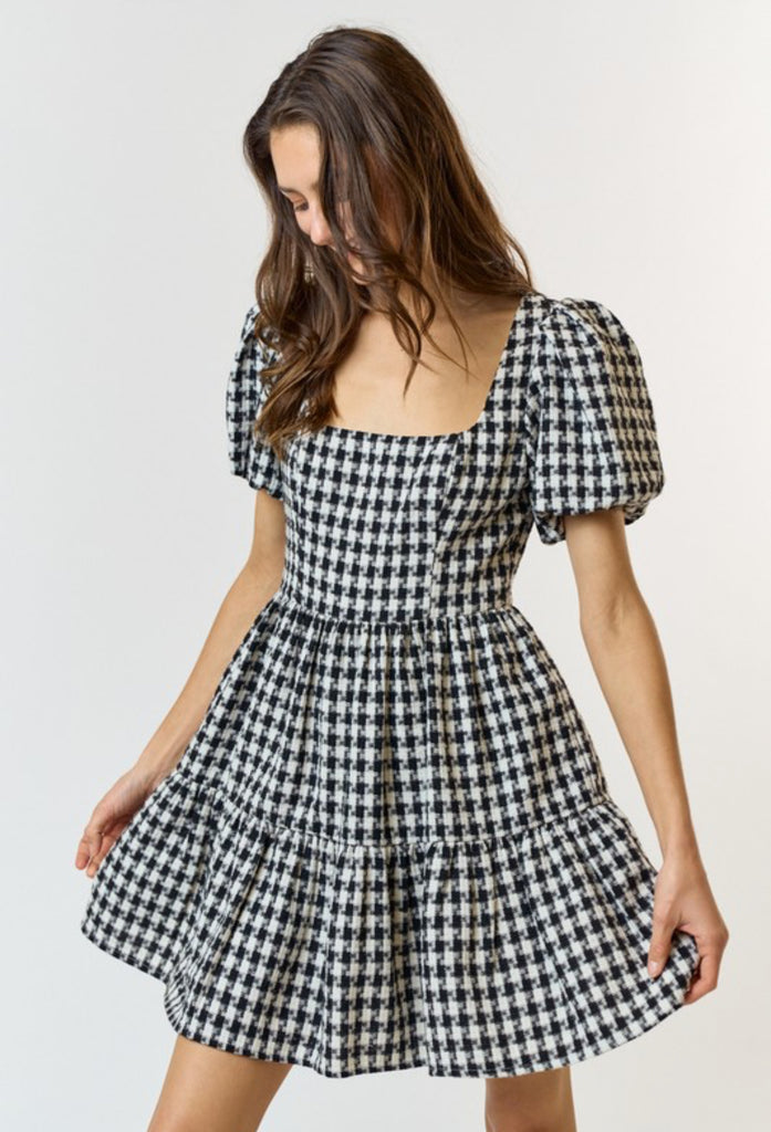 Gingham Tiered Dress