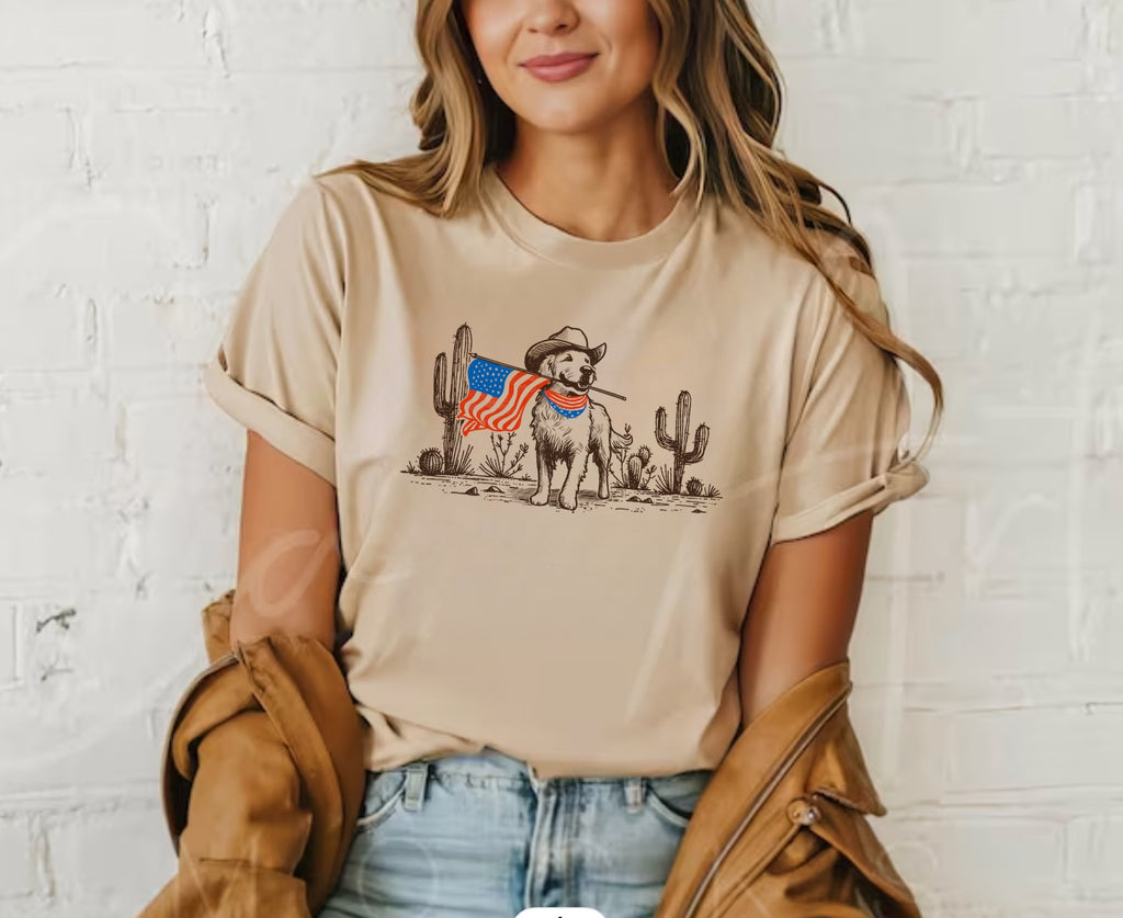 Patriotic Pup Graphic Tee