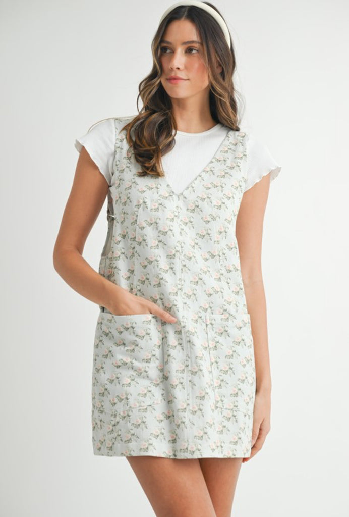 Katie Floral Overall Dress