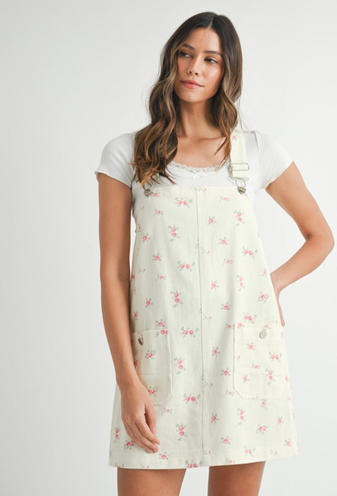 Amber Floral Overall Dress