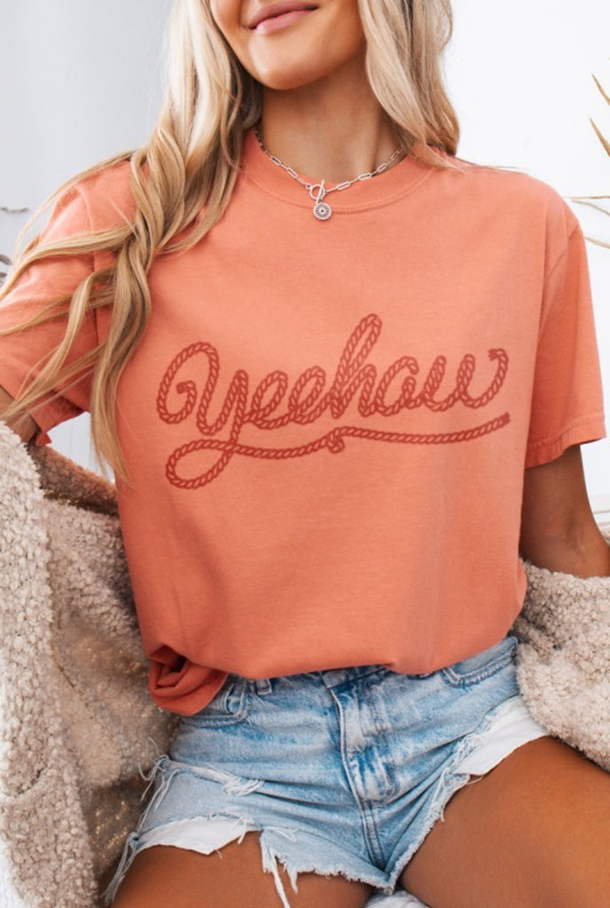 Yeehaw Rope Script Graphic Tee