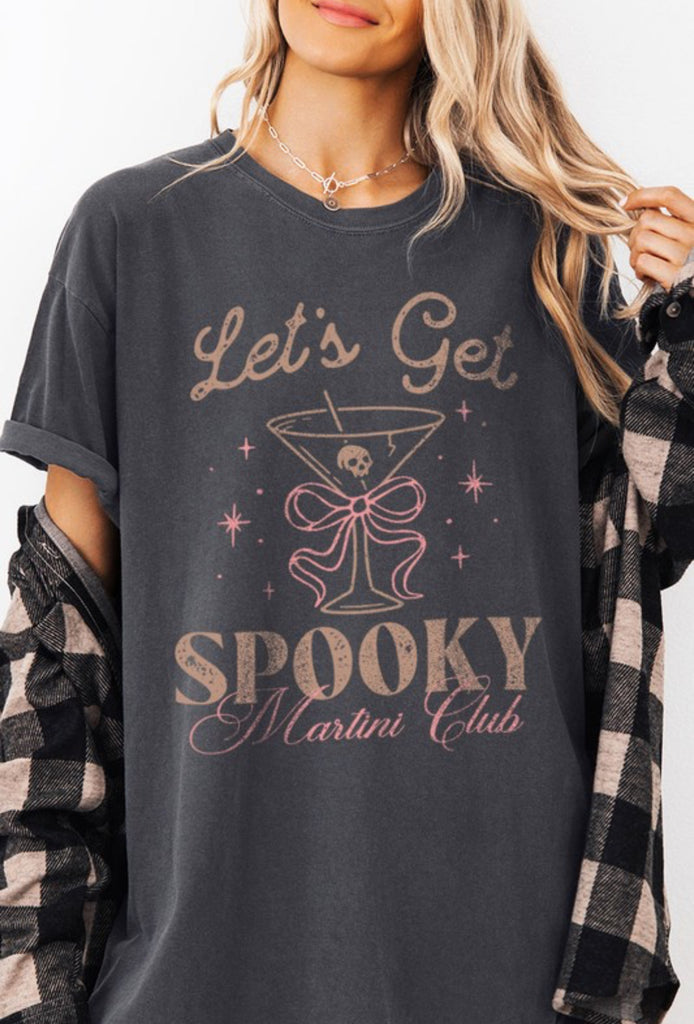 Let's Get Spooky Martini Club Graphic Tee