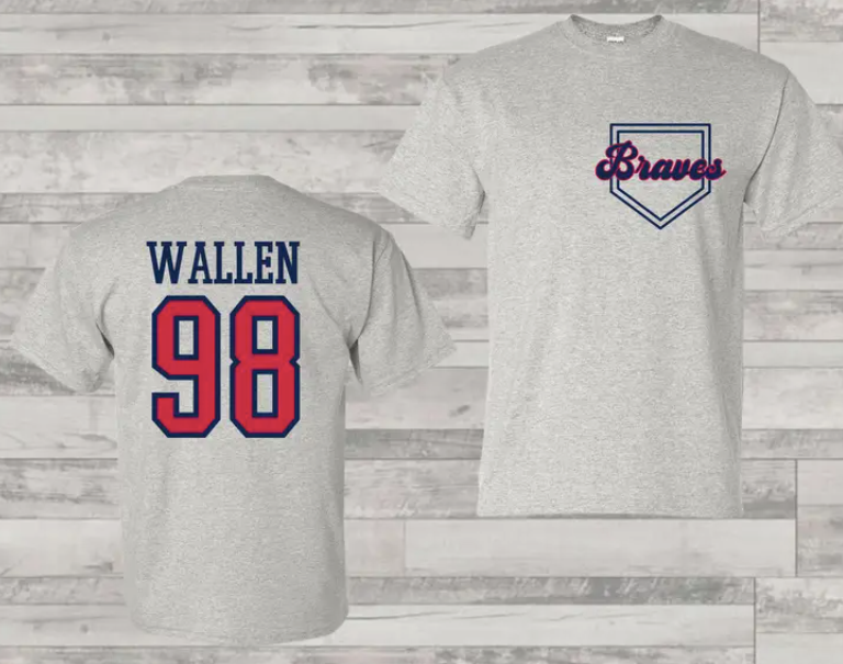 98 Braves Jersey Style Tshirt – Afton Avenue Apparel