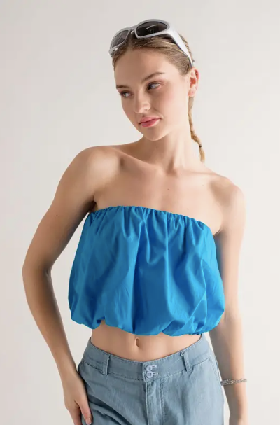 Sadie Strapless Scrunchie Top