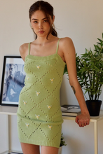 Load image into Gallery viewer, Flower Embroidered Mini Dress
