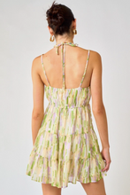 Load image into Gallery viewer, Watercolor Print Tiered Dress
