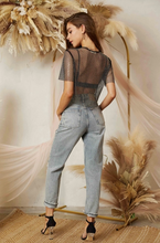 Load image into Gallery viewer, Rhinestone Crop Top
