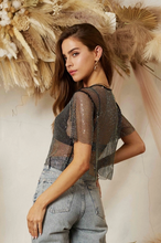 Load image into Gallery viewer, Rhinestone Crop Top
