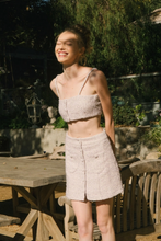 Load image into Gallery viewer, Lavender Haze Tweed Skirt
