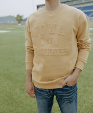 Load image into Gallery viewer, U of Iowa Vintage 47 Emboss Crewneck
