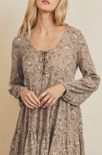 Load image into Gallery viewer, Rain Drop Tiered Swing Dress
