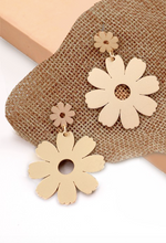 Load image into Gallery viewer, Daisy Double Drop Earrings
