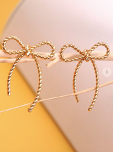 Load image into Gallery viewer, Rope Bow Stud Earrings
