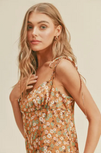 Load image into Gallery viewer, Satin Floral Mini Dress
