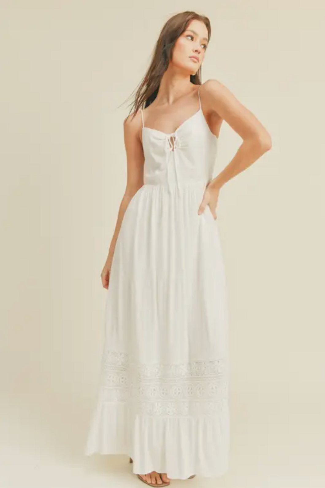 Crochet Lace Maxi Dress