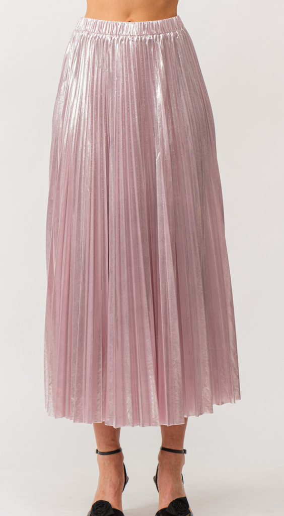Alessandra Pleated Midi Skirt