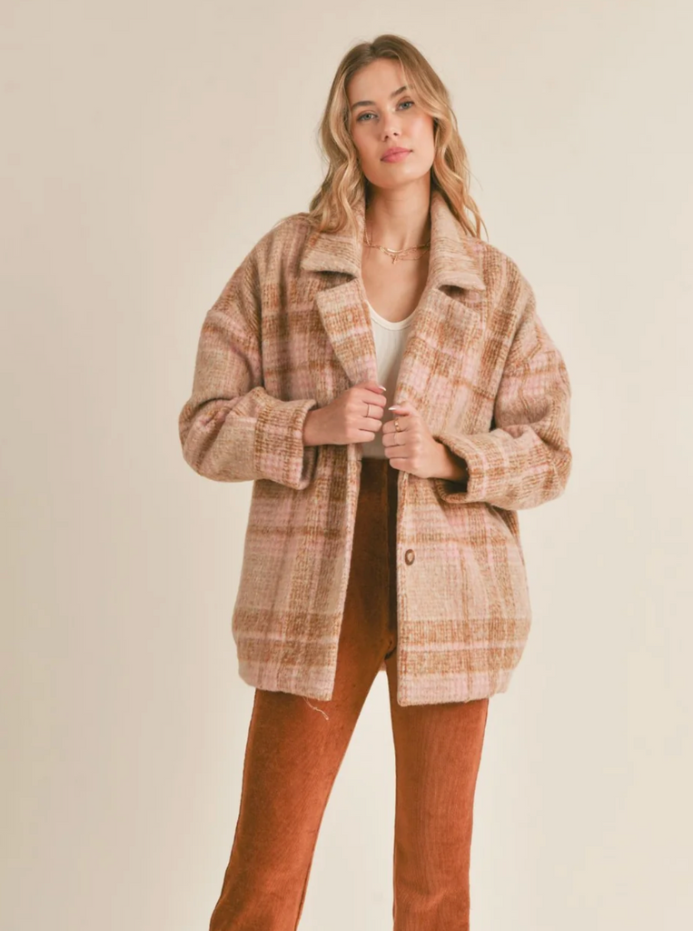Lucy Vintage Plaid Coat