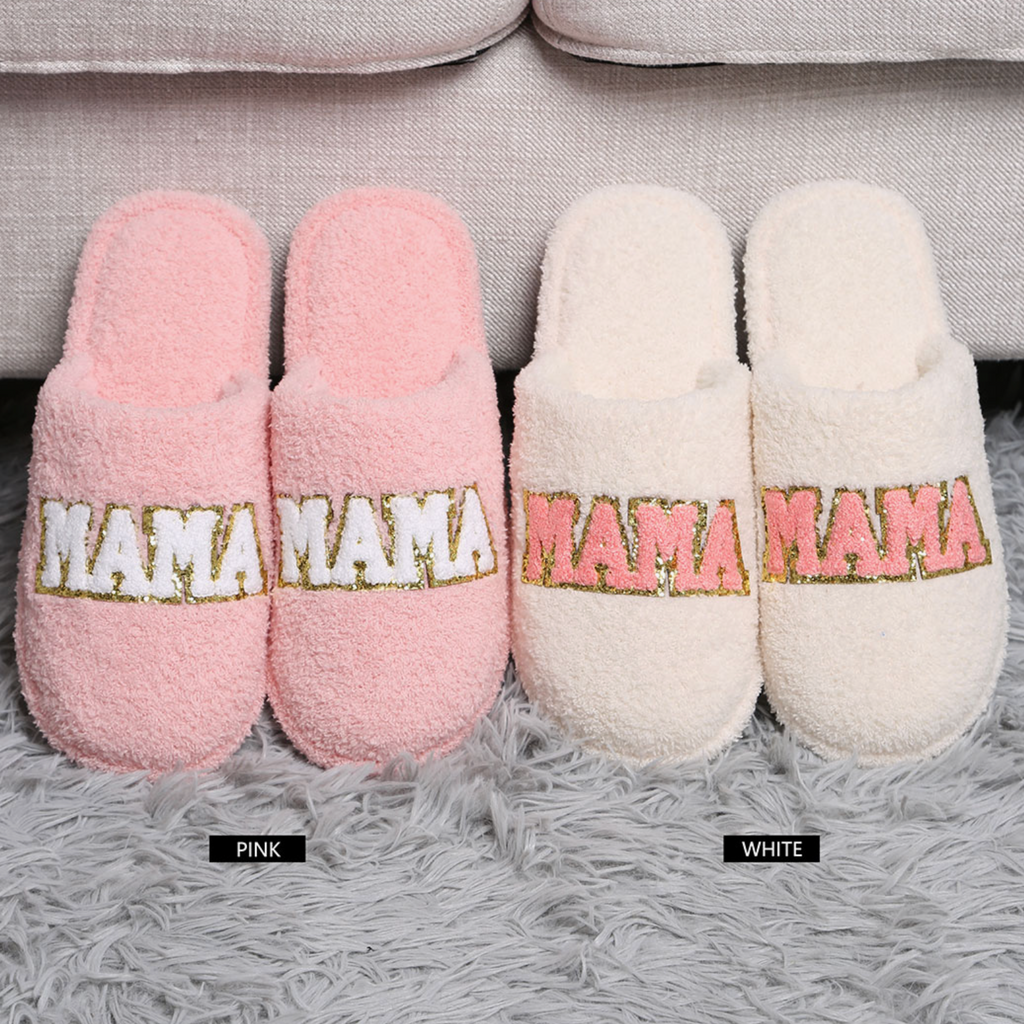 Mama Chenille Patched Home Slippers
