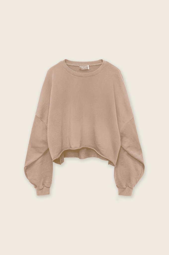 Miles Raw Hem Cropped Pullover