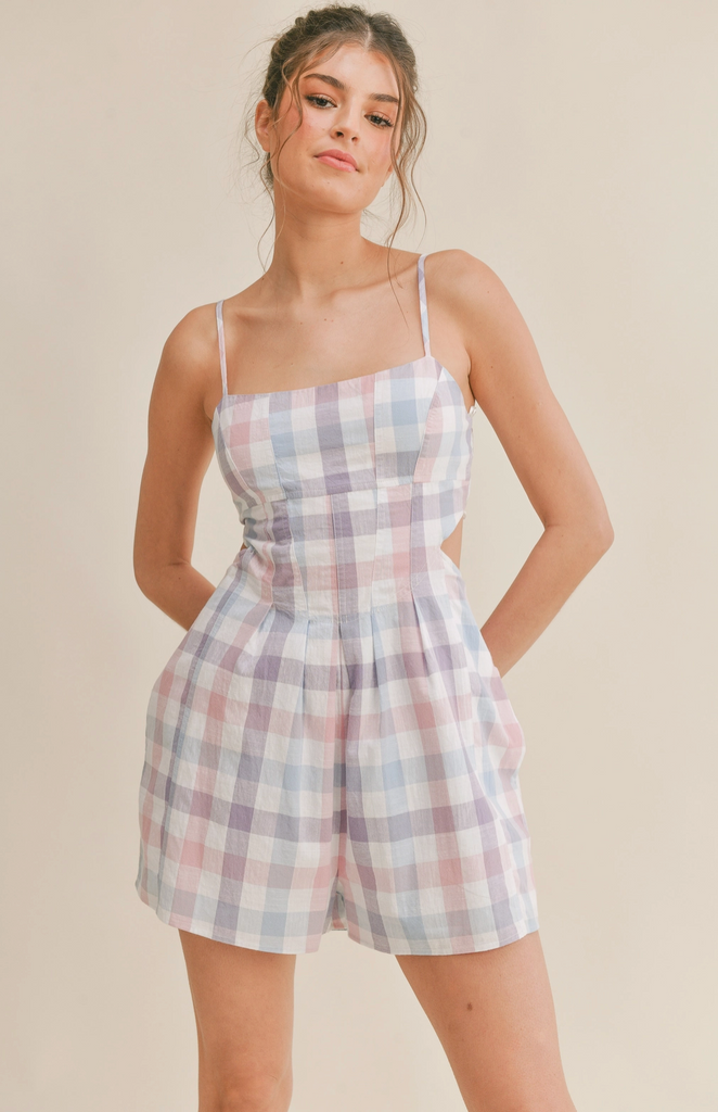 Plaid About You Romper