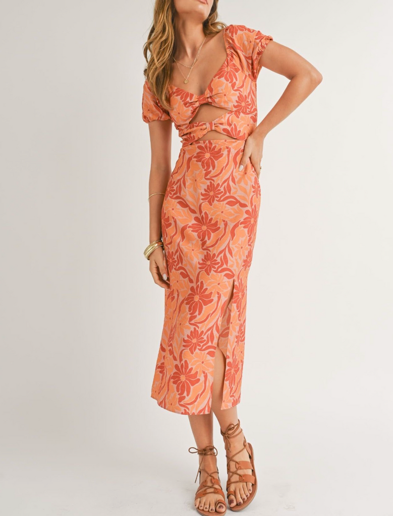 Hot Spot Midi Dress