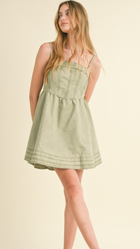 Washed Babydoll Dress