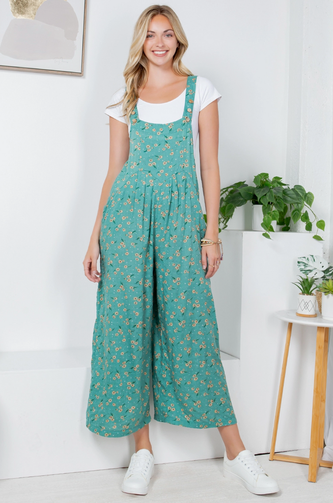 Melody Floral Overalls