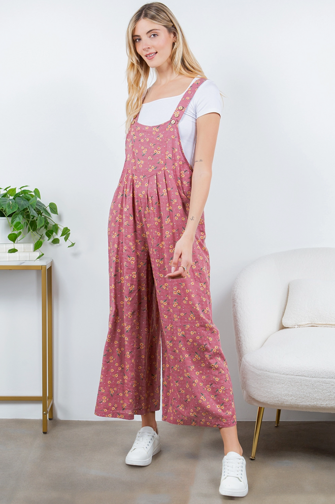 Melody Floral Overalls